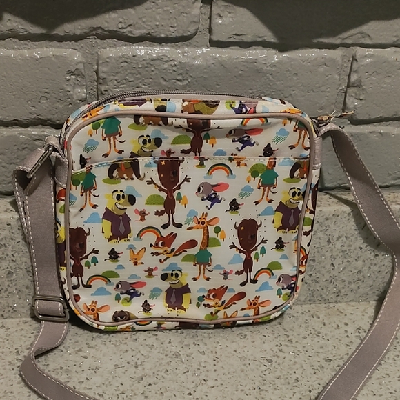 Disney store Handbags - Disney Cream and Gray Cartoon Crossbody Bag